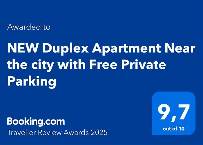 New Duplex Apartment Near The City With Free Private Parking